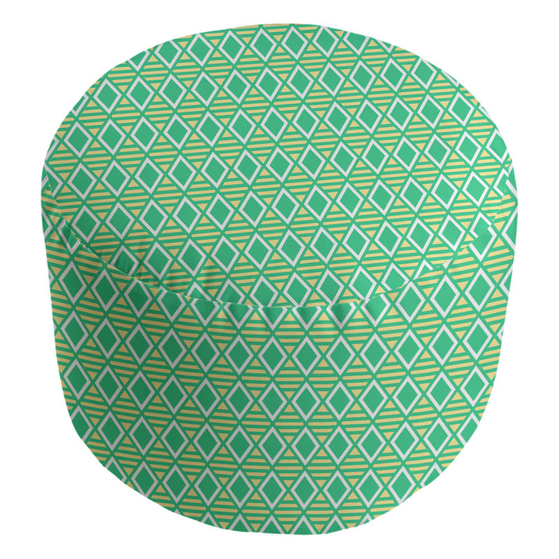 Repose-pieds Avicia, Vert pin / blanc