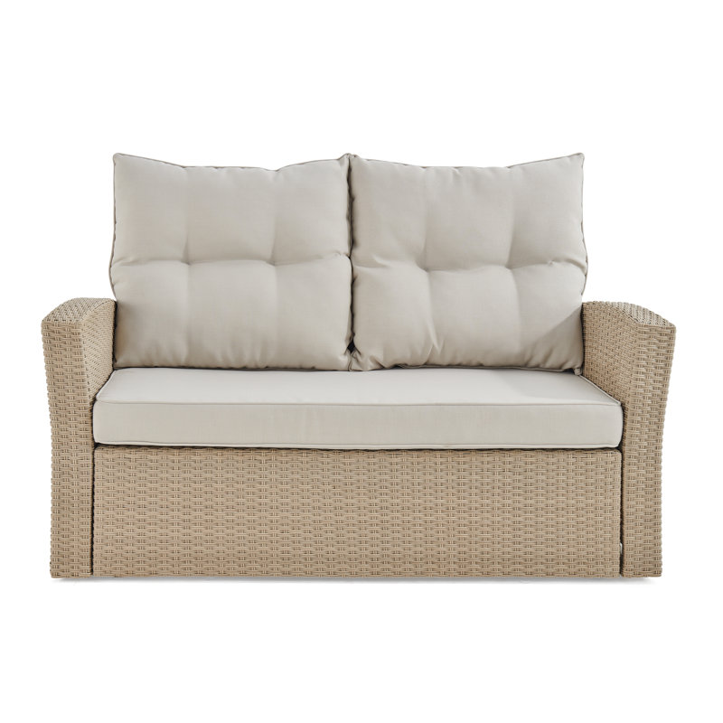 143.5cm Wide Loveseat with Cushions