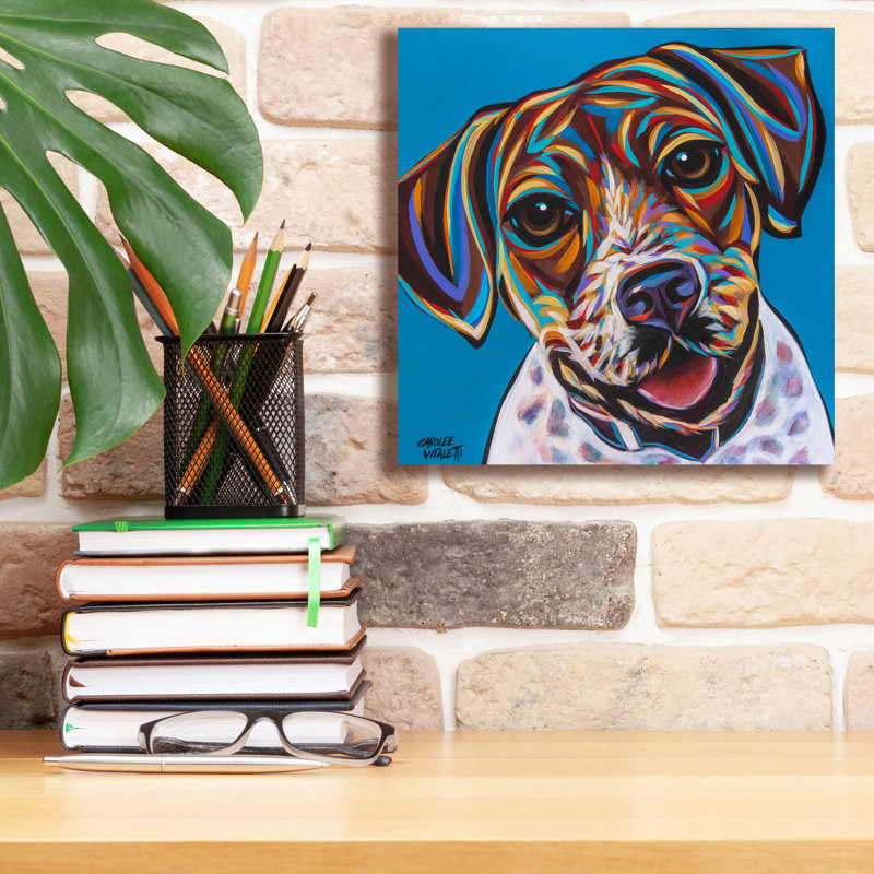 «Dog Besties 1» par Carolee Vitaletti, H 12 po x l 12 po x P 0,75 po