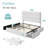  Storage Upholstered Platform Bed Frame, with 4 Drawers No Box Spring Needed-559570040-559570021