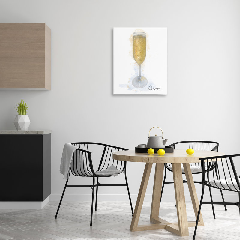 Toile champagne champagne, design par Matthew Piotrowicz, H 30 po x l 24 po