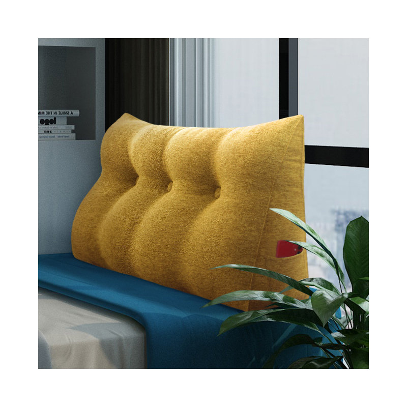 Cushion, 50cm H x 100cm W, Yellow