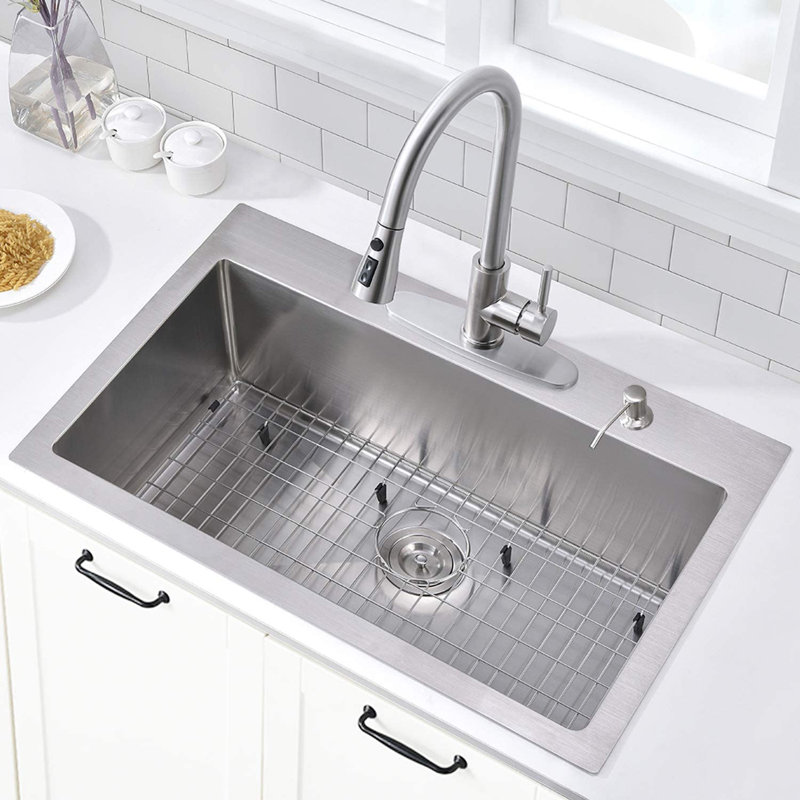 30'' L Single Bowl Stainless Steel Kitchen Sink