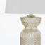 Lampe de table en verre texturé