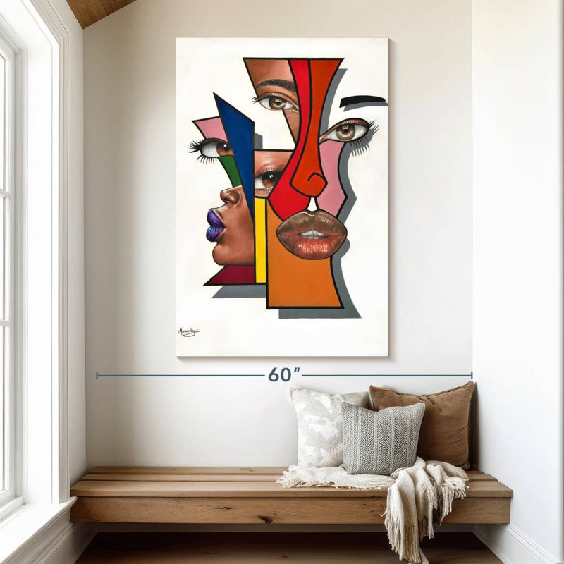 Leisha Abstract Untitled, 51" H x 34" W