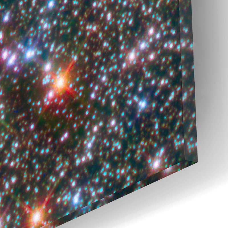 Milky Way Bulge' by NASA's Hubble Space Telescope Acrylic Glass Wall Art, 12" H x 12" W x 0.13" D