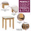 Anethrah Solid Wood Accent Stool
