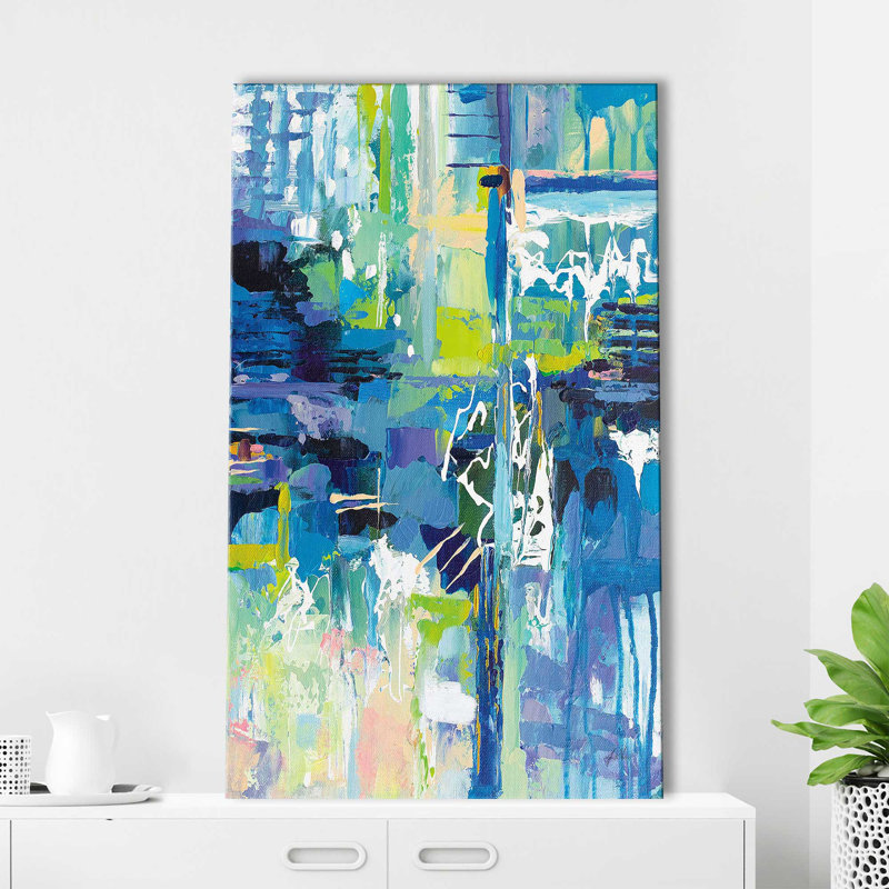 Sequence par Jeanette Vertentes - Peinture, Toile tendue, H 48 po x l 28 po x P 1,5 po