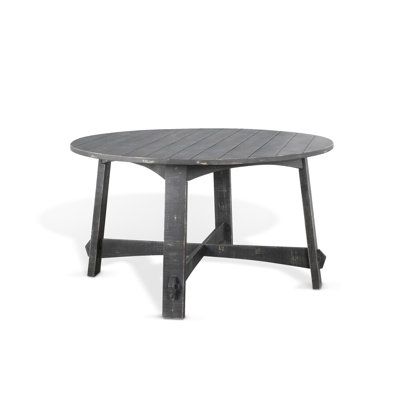 Eyon Mahogany Round Solid Wood Dining Table