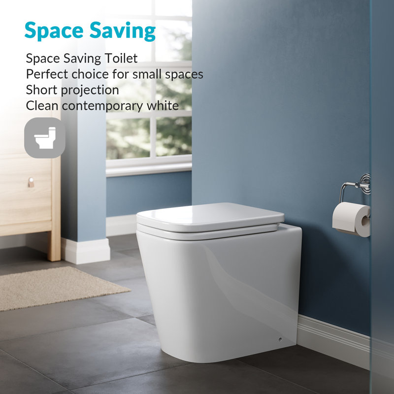 Belfry Bathroom Lantz 1.59L LPF Elongated Back To Wall Toilets (Seat Not Included)