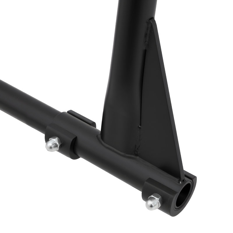 Cadre de support de yoga, support de balançoire avec charge maximale de 440,9 lb, plate-forme aérienne à structure triangulaire, supports en soie aérienne avec mousse EVA et hamac de yoga de 6,6 verges, réglage horizontal à 4 niveaux et réglage ver