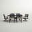 Frazee 7Pc Patio Dining Set (w/ 2 Swivel Rockers) w/ Cushions & 42" x 72'' Rectangular Dining Table