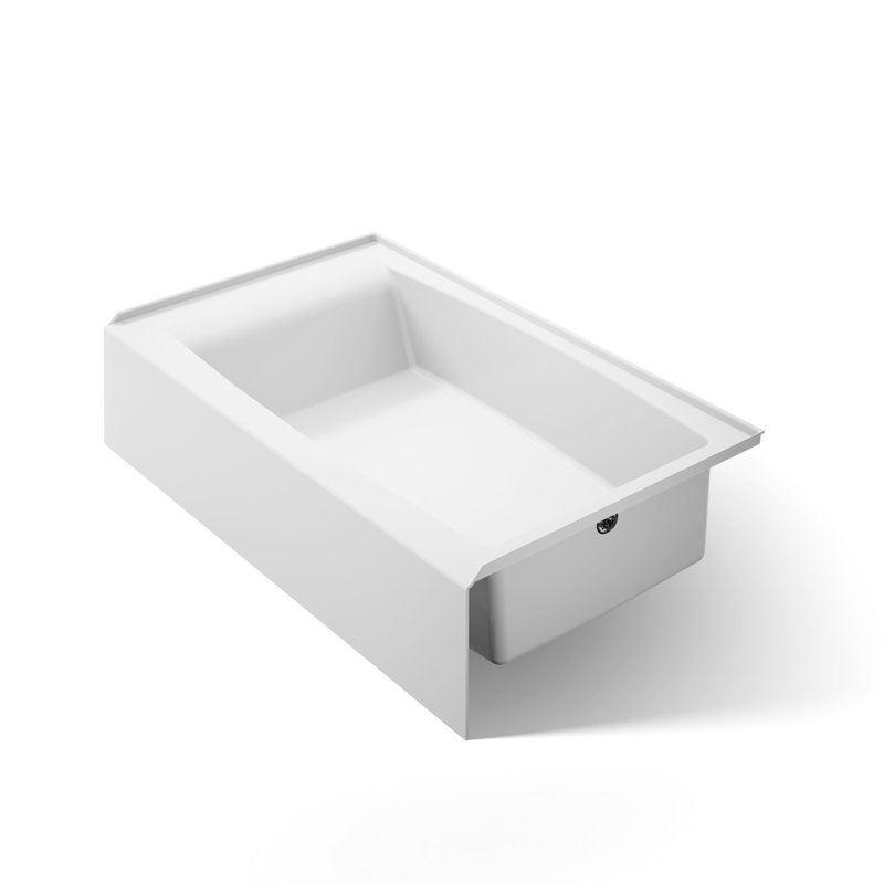 Entity 60 In. X 36 In. Alcove Bath With Left Drain, Right