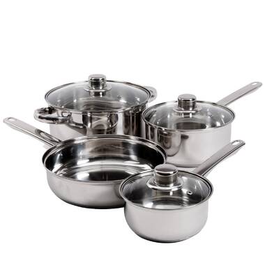 Gourmet Edge 7 Piece Stainless Steel Cookware Set