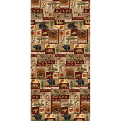 Lodge Collage Geometric Tablecloth