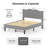 Upholstered Platm Bed Frame