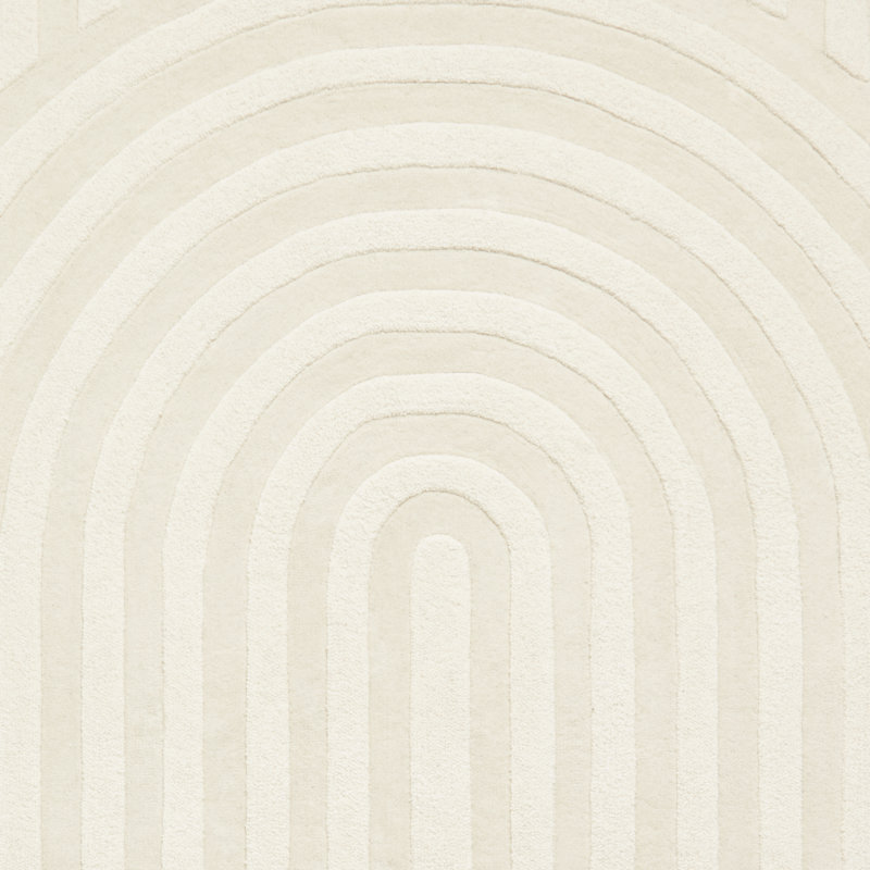 Solid Colour Wool Hand Tufted Area Rug, Rectangle 120 x 170 cm