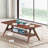Arona Mid-Century Modern Wood Coffee Table With Shelf