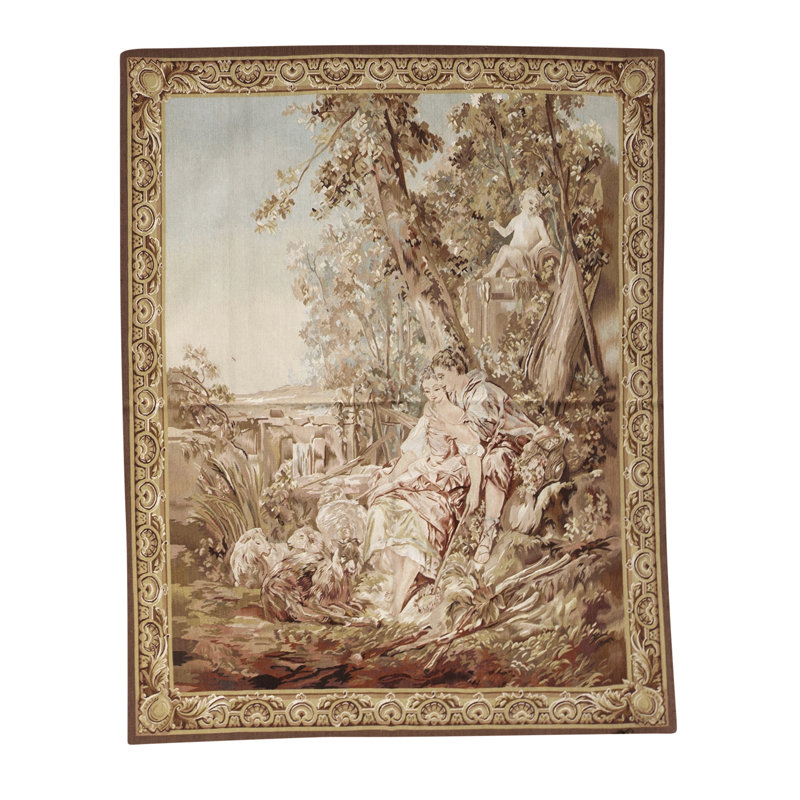 Hand-Knotted High-Quality Beige Area Rug