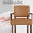 Naethan Upholstered PU Leather Arm Accent Chair for Living Room, Accent Armchair-108531237