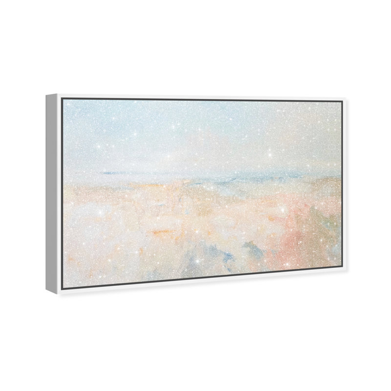 Tidal Borderland II Canvas Abstract Print by Oliver Gal, Black Frame, 15 x 10, 25"H x 37"W, White Frame