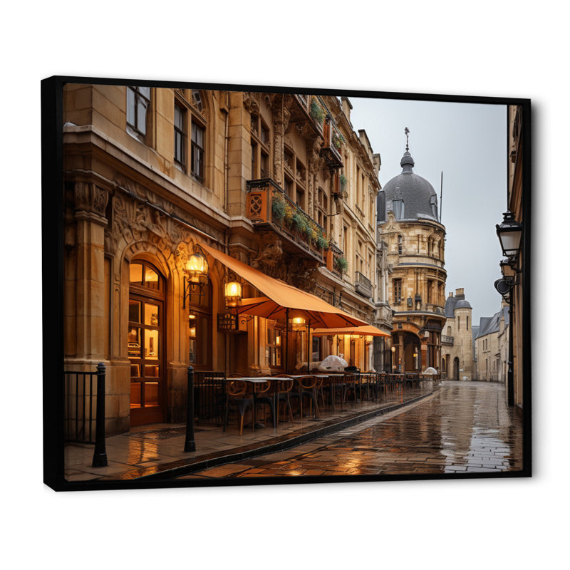 Marlyn France Dijon Architecture - reproduction, H 24 po x l 32 po x P 1 po, Cadre flottant noir