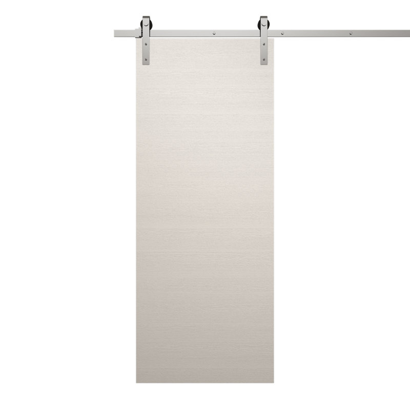 Porte de grange moderne | Ego 5000 | Ensemble de quincaillerie lourde Silver Rail Track | Portes intérieures solides