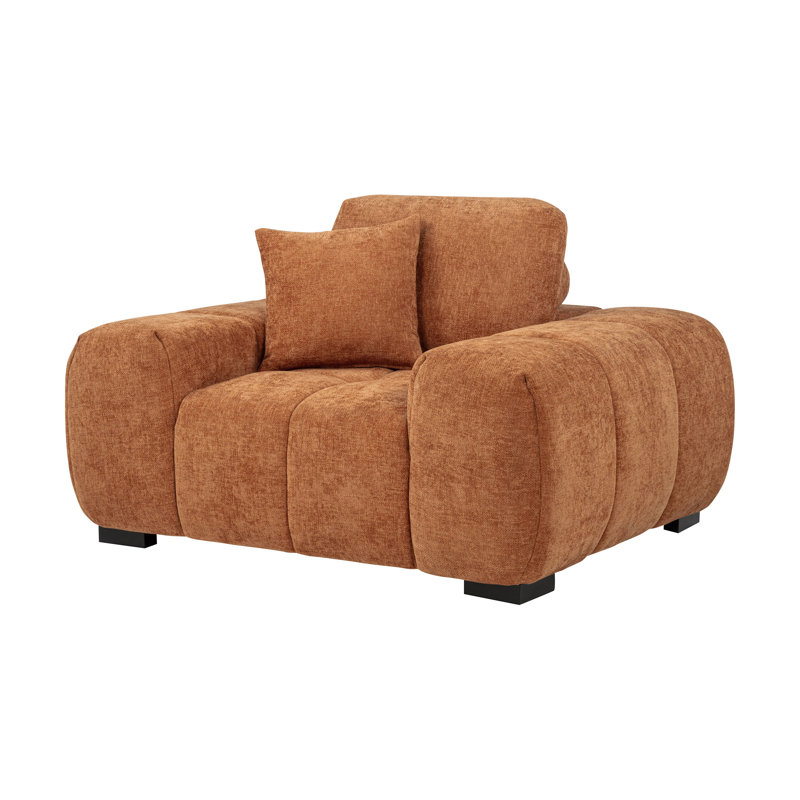 Fauteuil d'appoint l 55,15 po, Orange
