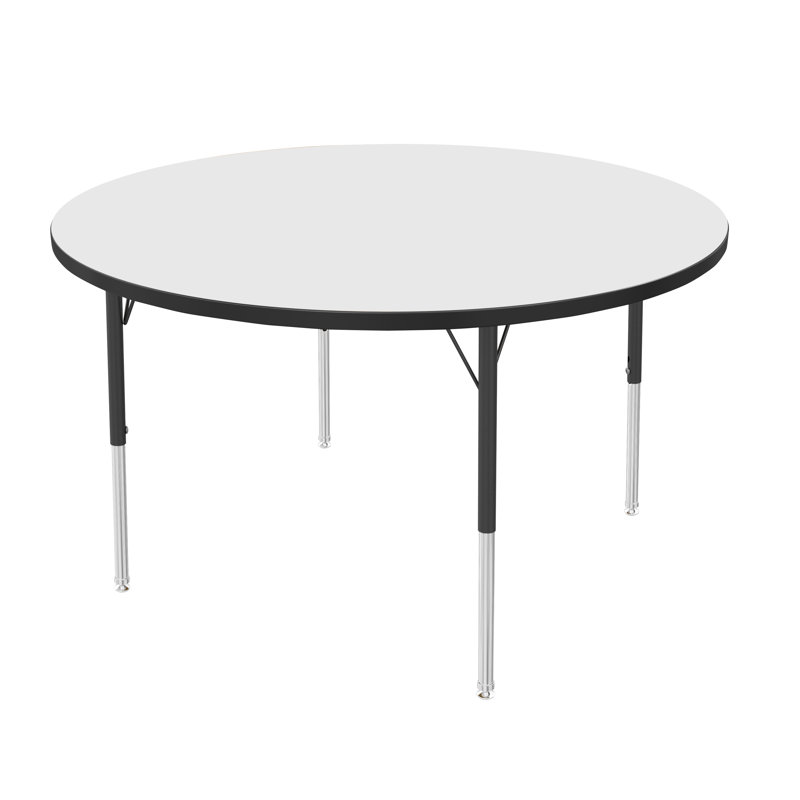 Table d'activité ronde à hauteur réglable Marco MG Series, H 30 po x L 48 po x l 48 po