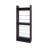 Open Storage Shoe Rack With Metal Rails, Nine Spacious Shelves, Particle Board, For Bedroom Decor And Essentials Display Space Wood Frame, Finish Decorative