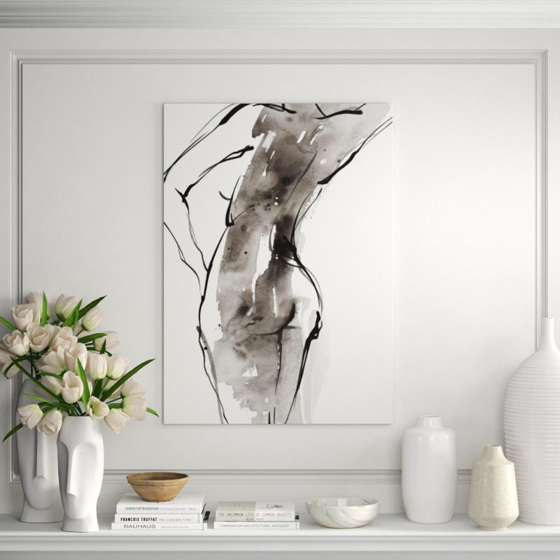 Delicate Motion I Painting by FORM Design Studio, Image Brush Gel, 34" H x 24" W x 1.5" D