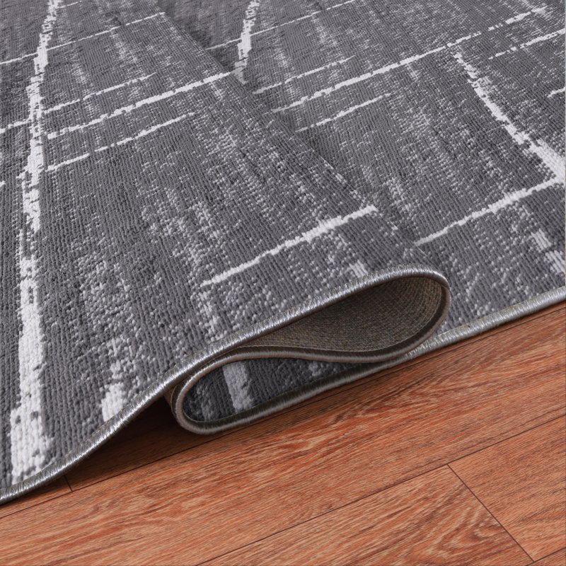 Low-Pile Pierce Rug, Rectangle 5'3" x 8'