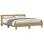 Vidaxl Wood Bed Frame with LED Durable-113970994-113970982