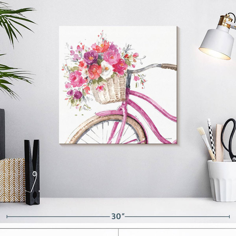 Harnek visiblement rose, H 16 po x l 16 po