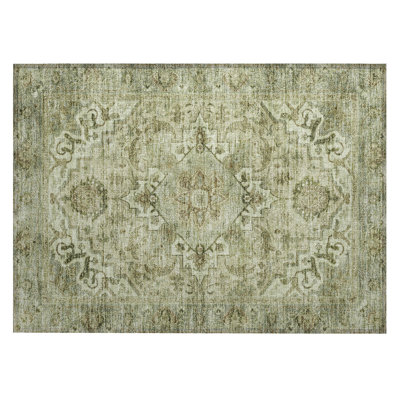 Machine Washable Indoor/Outdoor Colman ACN2164 Global Rug