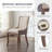 Chic Mid-Century Dining Chair Set(Set Of 2) - High Back Support, Solid Wood Frame, Bronze Accents-1431293431