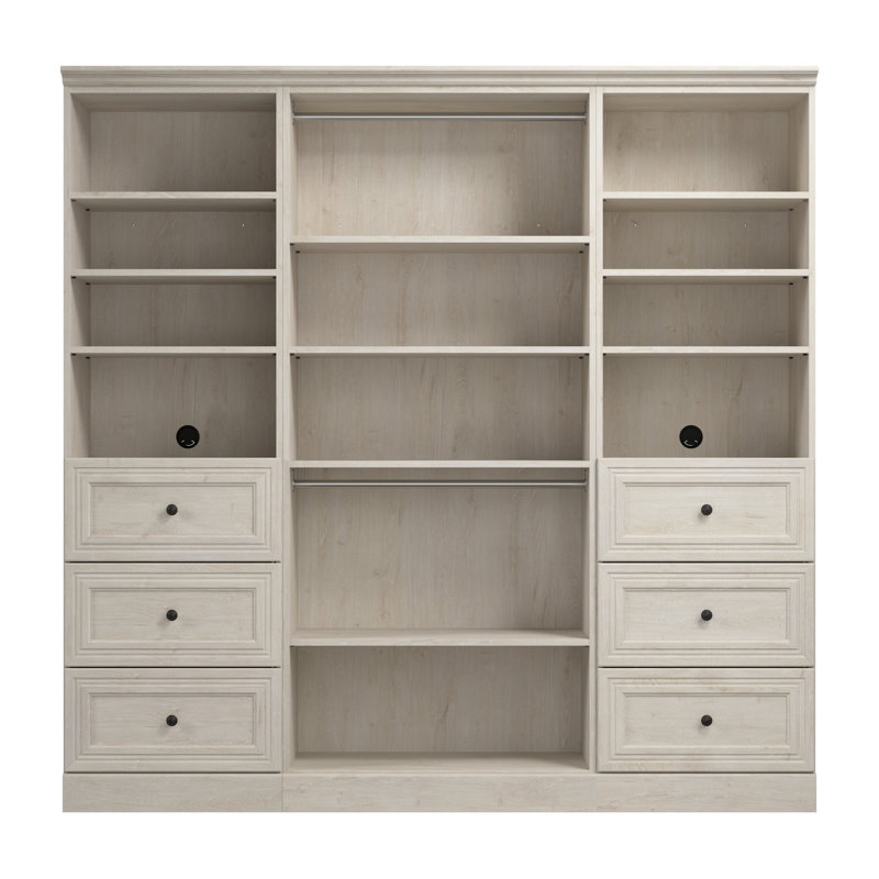 Oneybrook 85'' Walk-In Tower, Linen White Oak