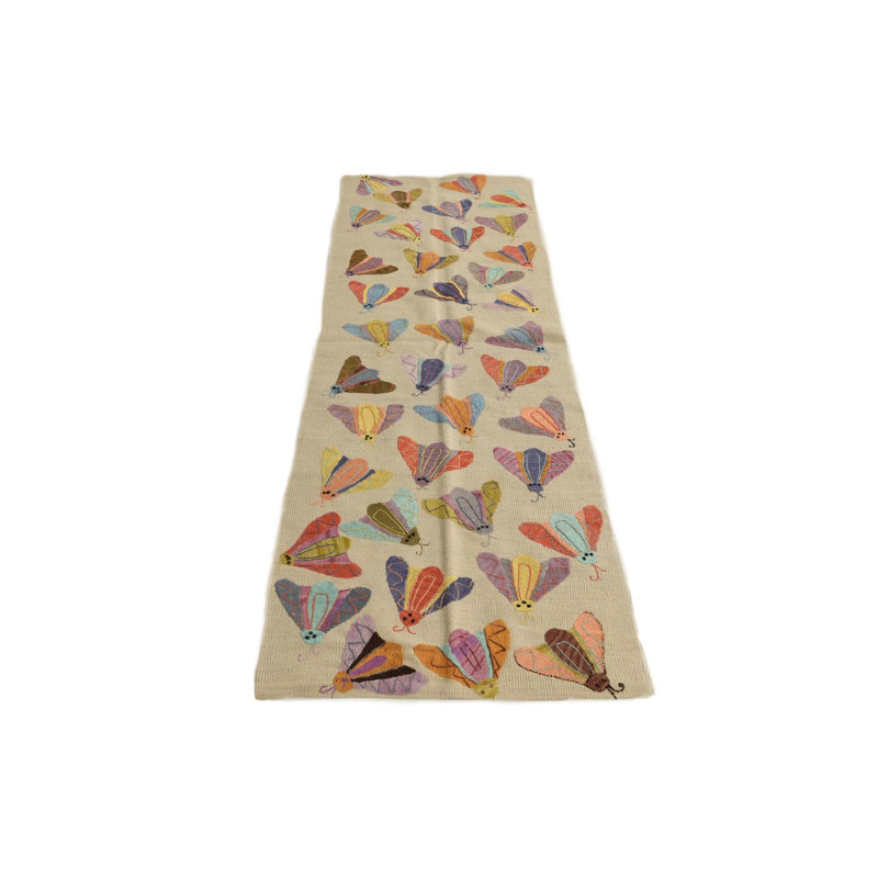 Tapis de couloir crème 8 pi
