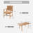 Eldonna Acacia Patio Dining Set with Rectangular Table-1417261317