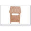 Table d'appoint imitation grain de bois avec rangement double couche, durable et élégante pour une utilisation extérieure.-1143404527