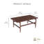 Table basse en bois Entwine