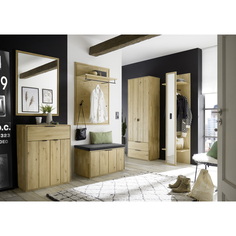 Skyline Wood Flat Wall Mirror