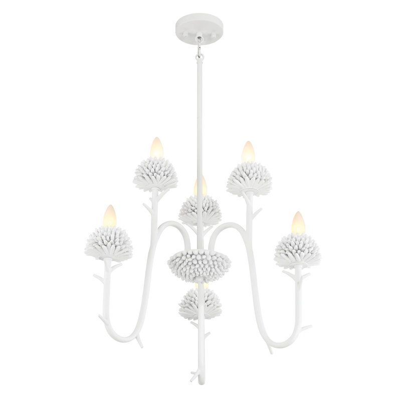 6 - Light Dimmable Chandelier
