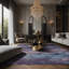 Tapis mauve soyeux et moelleux-100863050