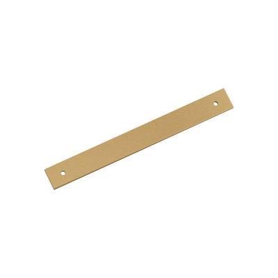 Ladera 7-9/16 inch (192mm) Center-to-Center Rectangle Champagne Bronze Cabinet Pull Backplate