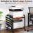 Printer Stand With File Holder Organizer, Printer Cart With Adjustable Height Shelf And Wheels-115698667-115698666