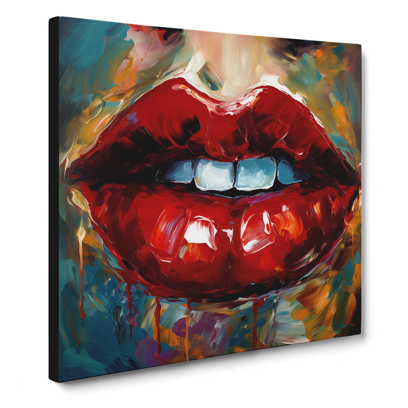 Lips Expressionism - No Frame Print