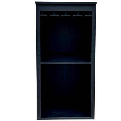 Modular Wine Bar Cabinet With Storage Shelves With Hutch For Dining Room