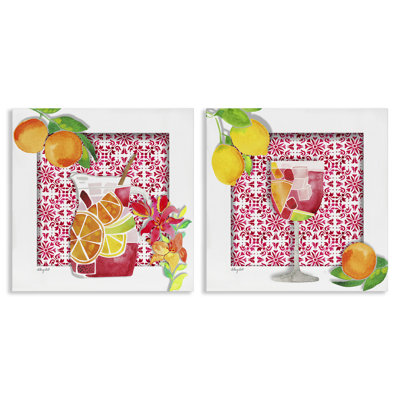 Ensemble de 2 pichets et verres Sangria, par Hillary Holt