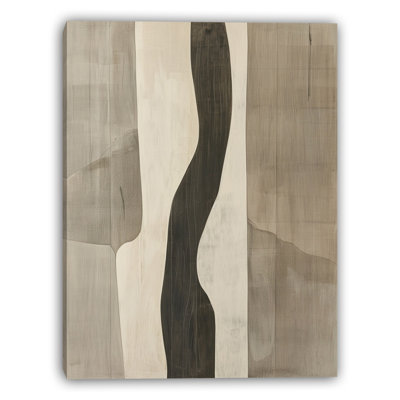 Abstract Quiet Motion Modern Abstract Wrapped Canvas Wall Art